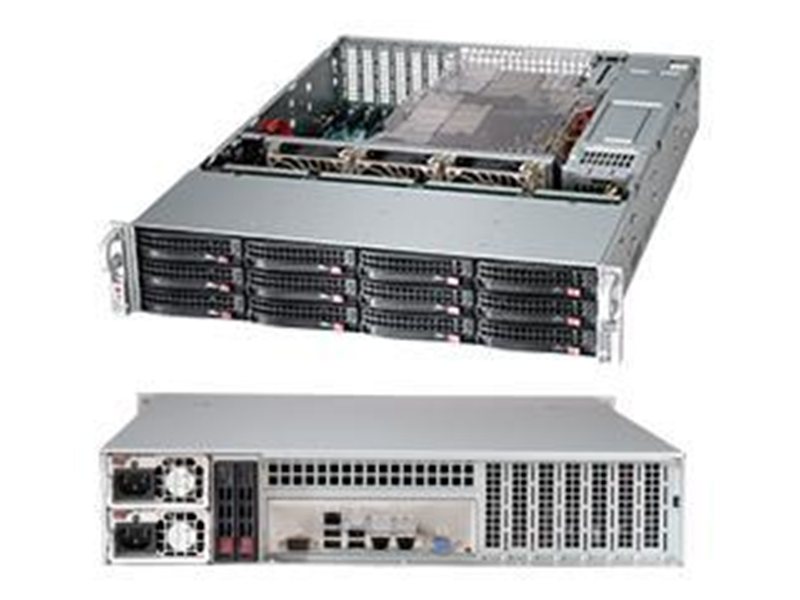 Supermicro CSE-826BE1C-R920LPB SuperChassis 2U 826BE1C-R920LPB/ noHDD(12)LFF/noHDD(2)SFF/ 7xLP/ 2x920W Platinum(13.68"x13",12"x13" with rear 2.5" HDD)E-ATX/ Expander Backplane