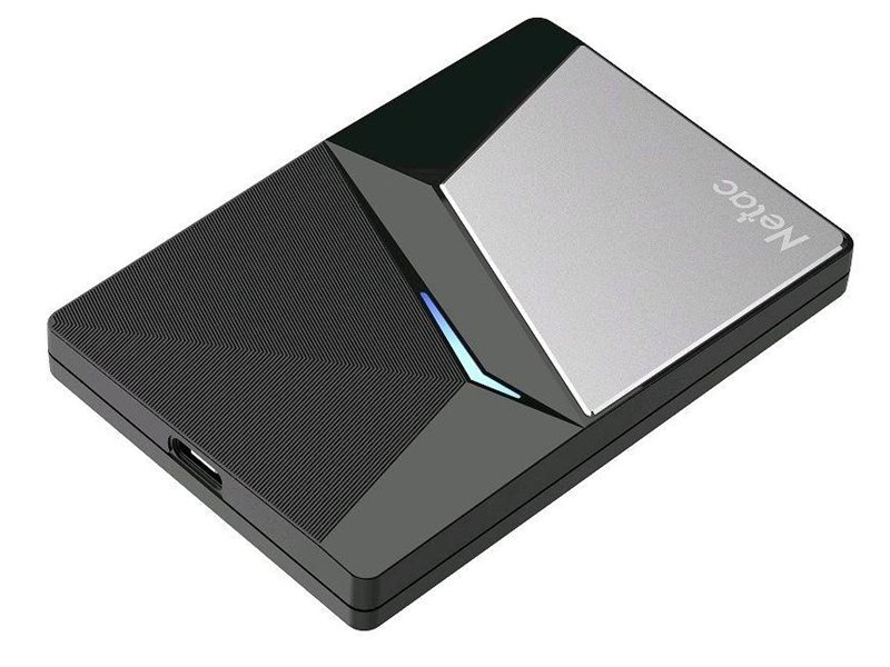 Накопитель SSD Netac USB-C 960Gb NT01Z7S-960G-32BK Z7S 2.5" черный