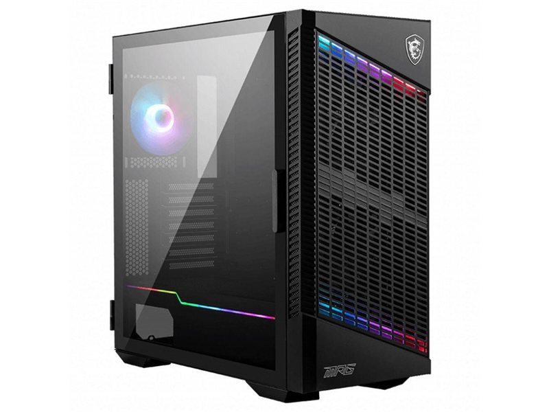 Корпус MSI MPG VELOX 100P AIRFLOW 2xUSB 3.0, 1xType C, 1x120mm ARGB Fan, 3x120mm Black Fan, ARGB Control Board, Tempered Glass Window, Plastic Mesh, Brown box (829292)