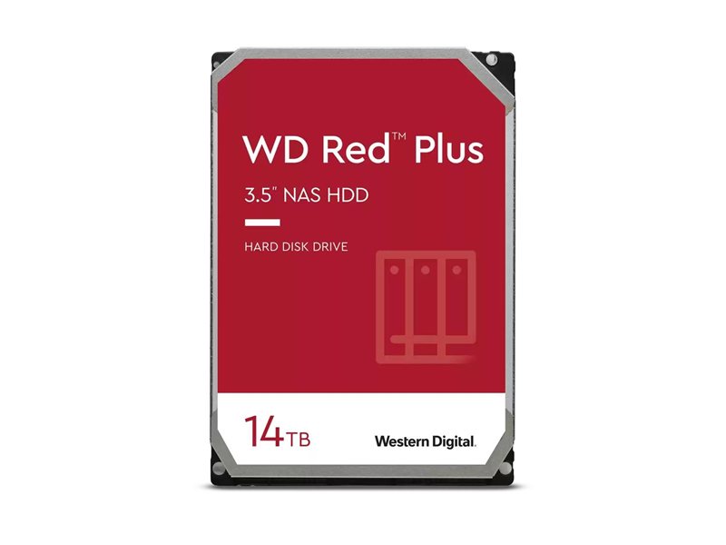 Жесткий диск/ HDD WD SATA3 14Tb Red Plus 7200 512Mb 1 year warranty