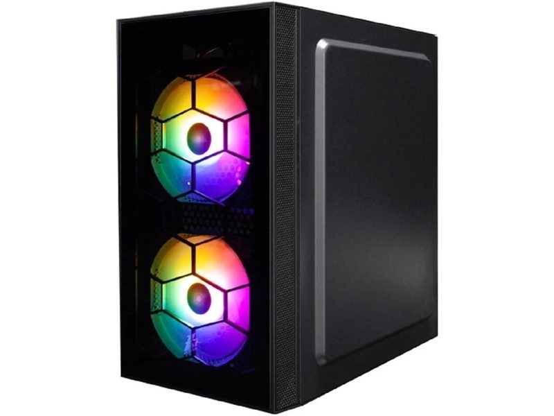 1STPLAYER FIREBASE X1 Black / mATX / 3x120mm LED fans / X1-BK-3F1
