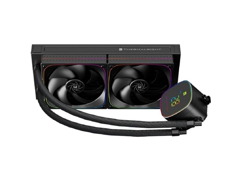 Thermalright Система водяного охлаждения Frozen Horizon 240 Digital Argb Black / 2x120mm ARGB PWM Fans / TRFH240DAB