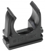 Держатель IEK CTA10D-CF16-K02-100 с защелкой 16мм полистирол черный
