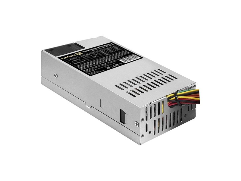 Блок питания 350W ExeGate F350AS (Flex ATX, for ITX case, APFC, КПД 80% (80 PLUS), 4cm fan, 24pin, (4+4)pin, PCI-E, 3xSATA, 2xIDE)
