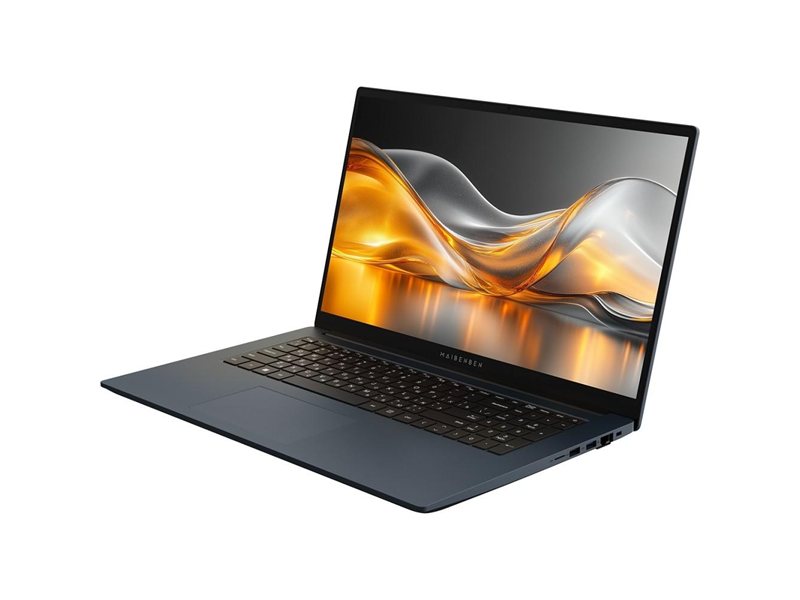 Ноутбук Maibenben M17A 17.3"(1920x1080 IPS (60Hz))/AMD Ryzen 5 7430U(2.3Ghz)/16384Mb/512PCISSDGb/Int:AMD Radeon/Cam/BT/WiFi/45WHr/war 1y/2.06kg/Blue/Linux + mouse/pad