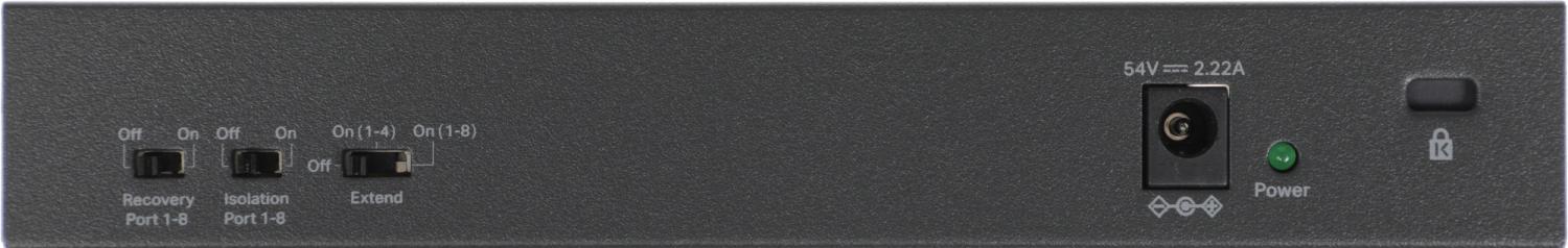 Коммутатор Mercusys MS110CMP (L2) 8x100Мбит/с 2x1Гбит/с 8PoE+ 115W неуправляемый