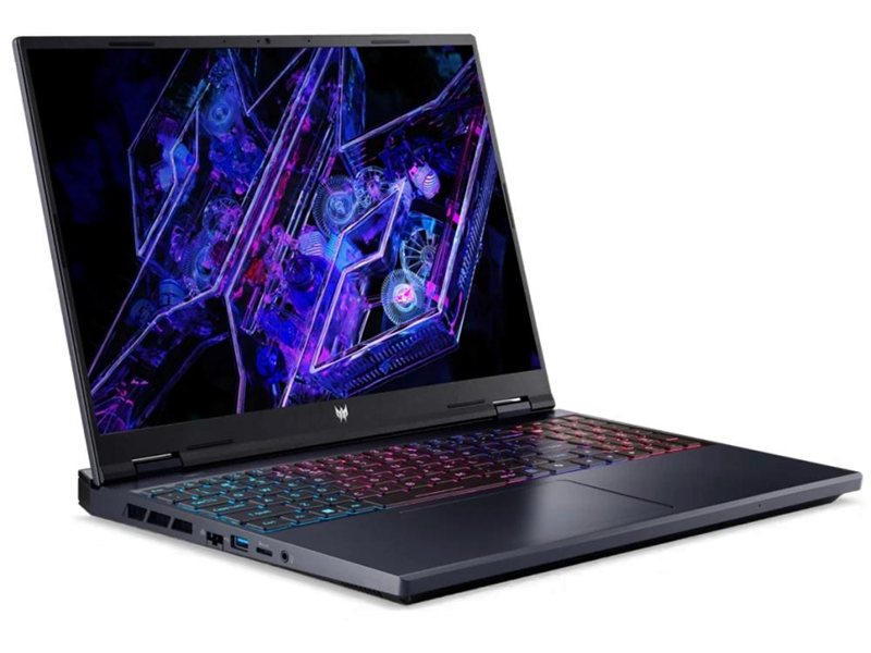 Ноутбук/ ACER Predator Helios 16 PH16-72-921Y 16"(2560x1600 (матовый) IPS)/Intel Core i9 14900HX(2.39Ghz)/32768Mb/2TbPCISSDGb/noDVD/Ext:nVidia GeForce RTX4070(8192Mb)/Cam/BT/WiFi/65WHr/war 1y/2.4kg/Black/NoOS