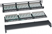 Патч-панель Cabeus PLHD-48-CAT.6-SH-DUAL IDC-1U 19" 1U 48xRJ45 кат.6 FTP