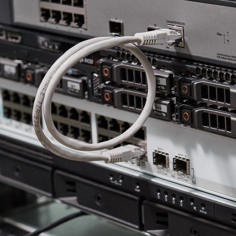 Патч-корд Rexant 18-1001 UTP RJ-45 вил.-вилка RJ-45 кат.5E 0.5м серый ПВХ