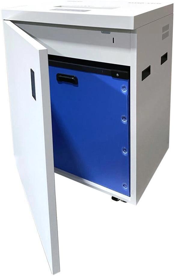 Шредер Office Kit S1350 1,9х15 белый (секр.P-5) фрагменты 30лист. 135лтр. скобы пл.карты CD