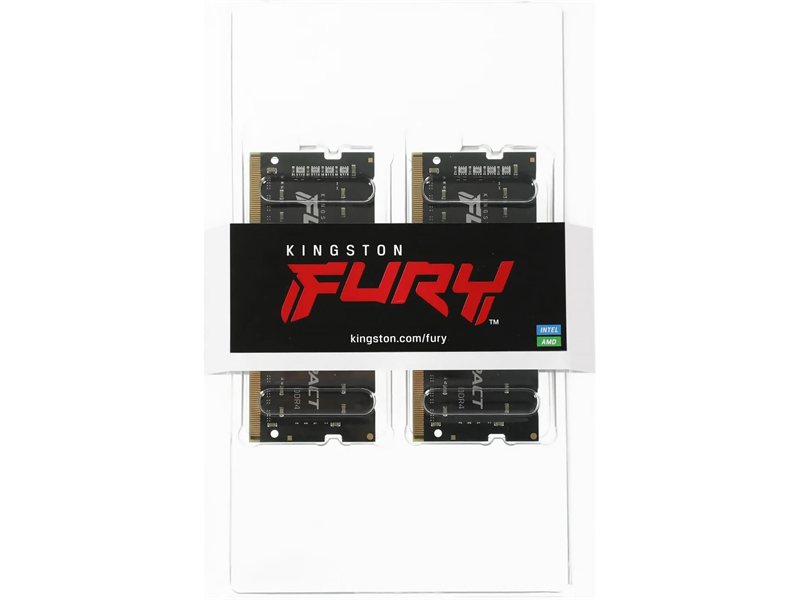 Память оперативная/ Kingston 16GB 4800MT/s DDR5 CL38 SODIMM (Kit of 2) FURY Impact PnP