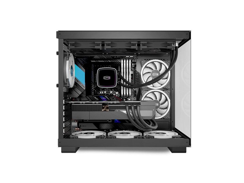 Корпус без блока питания/ Case PCCooler C3T500 ARGB BK, Midi-Tower, TG, 6x120mm ARGB, 1xUSB-C 3.1 + 2xUSB-A 3.0, ATX, mATX, mITX Black