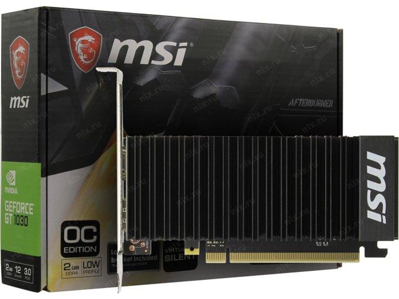 Видеокарта/ GeForce GT 1030 2GHD4 LP OC