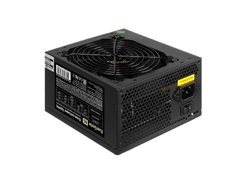 Exegate EX292335RUS Блок питания 750W ExeGate 750PPE (ATX, APFC, КПД 80% (80 PLUS), 12cm fan, 20+4pin, 2x2x(4+4)pin, 4xPCI-E, 6xSATA, 3xIDE, black)