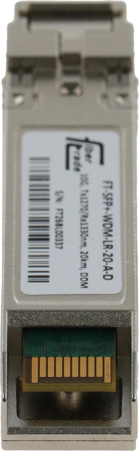 Трансивер Future Technologies FT-SFP+-WDM-LR-20-A-D оптич. SFP+ SM 10Гбит/с Tx:1270нм Rx:1330нм до 20км