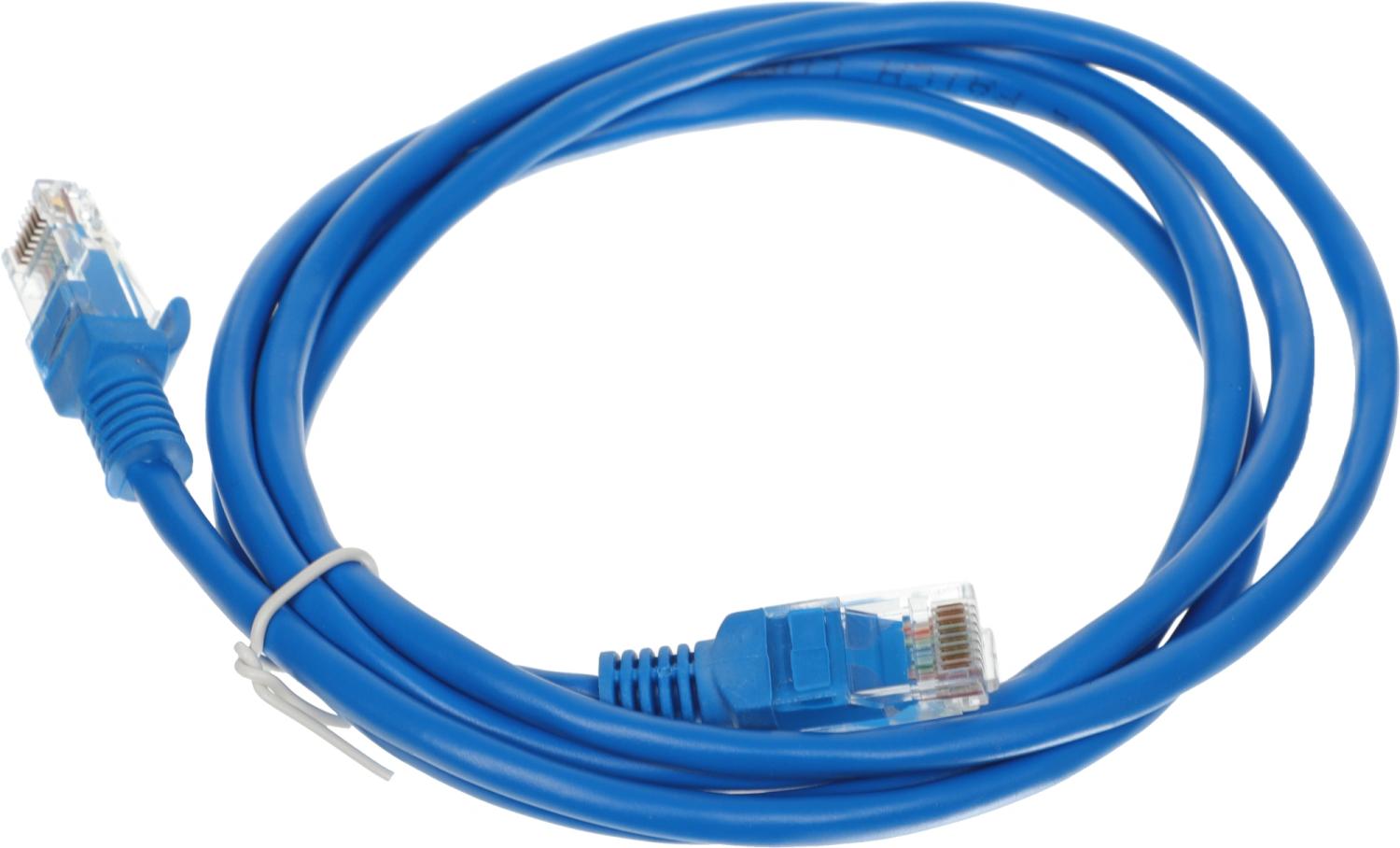 Патч-корд Cablexpert PP12-1.5M/B 1000Гбит/с UTP 4 пары cat.5E CCA molded 1.5м синий RJ-45 (m)-RJ-45 (m)