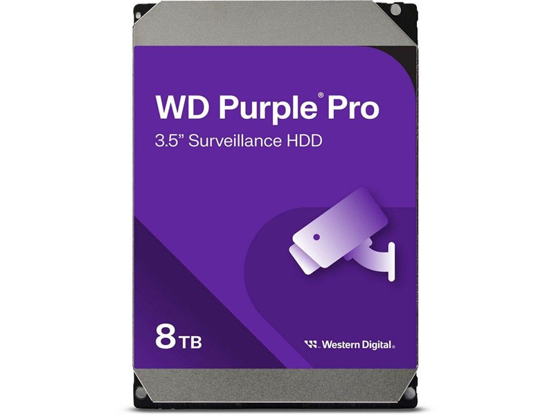 Жесткий диск/ HDD WD SATA3 8Tb Purple Pro 7200 rmp 256MB 1 year warranty (replacement WD8001PURP, WD85PURZ)