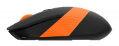 Мышь A4Tech Fstyler FG10 черный/оранжевый оптическая 2000dpi беспров. USB 4but (FG10 ORANGE)