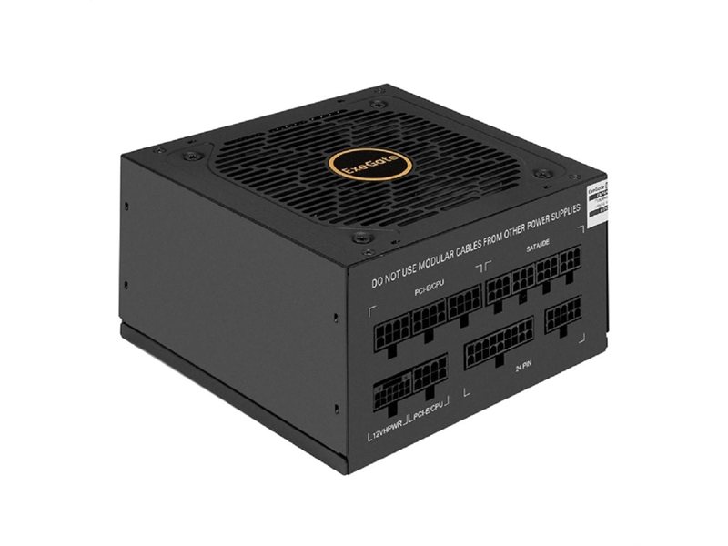 Exegate EX297234RUS Блок питания 1000W ExeGate 80 PLUS® GOLD 1000VSP FC (ATX3.0, APFC, КПД 90% (80 PLUS GOLD), 120mm fan, 24pin, 2x(4+4)pin, PCIE5.0/12VHPWR, 4xPCI-E, 6xSATA, 3xIDE, 1xFDD, Full Cable