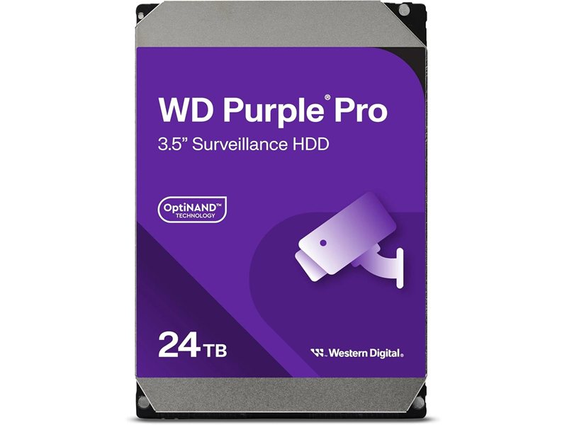 Жесткий диск WD SATA-III 24TB WD240PURP Surveillance Purple Pro (7200rpm) 512Mb 3.5"