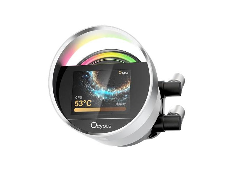 Система жидкостного охлаждения/ Water Cooling System Ocypus Sigma L36 WH ARGB (300W, 360mm, LED, White, ARGB/ Fans: 3x120mm, 73CFM, 2000RPM/ Pump height 99mm, 27dBA, 3100RPM, Rad thickness 27mm/ S: 1851, 1700, 1200, 115X, AM5, AM4)