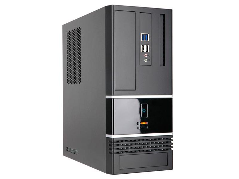 Корпус Slim Case InWin BK623 Black 400W RB-S400BN1-0 H 2*USB2.0+2*USB3.0 Audio mATX