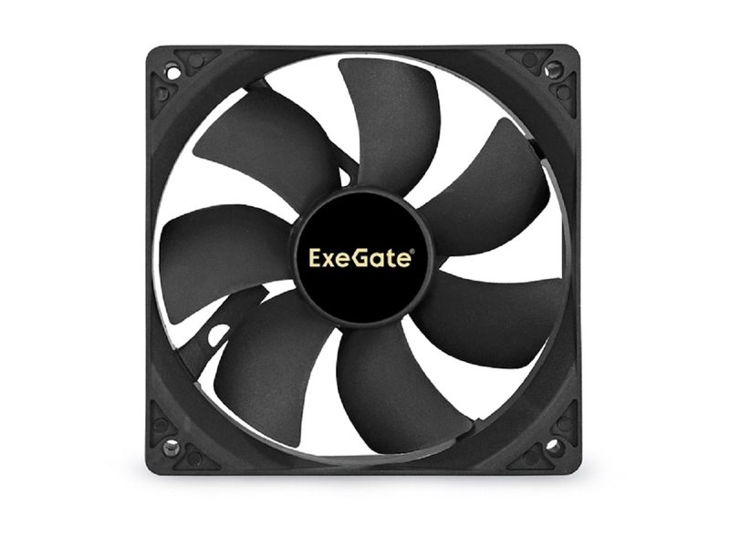 Exegate EX283392RUS Вентилятор ExeGate E12025H4P-PWM, 120x120x25 мм, гидродинамический, 4pin, PWM, 24dBA (без креплений)