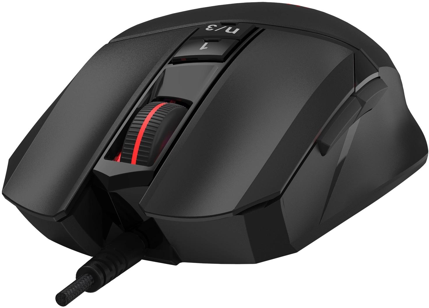 Мышь A4Tech Bloody W65 Max Mini черный оптическая 12000dpi USB 9but (W65 MAX MINI STONE BLACK)