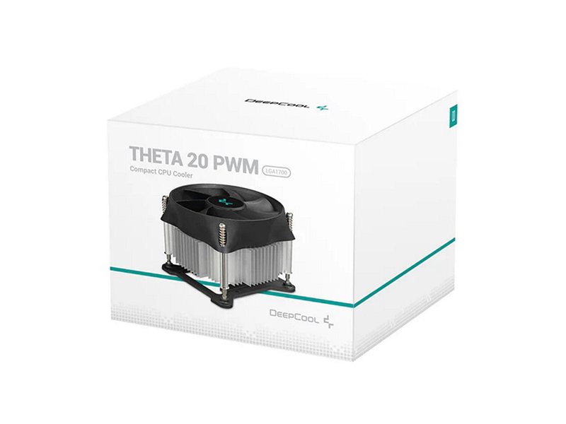 Вентилятор Deepcool THETA 20 PWM 1700 (Height 66mm, Fan 100mm, 500-2400±10% rpm, <31.1dB(A), 4-pin, TDP < 65W, Al, Screw, Intel LGA1700) {36} (727675)