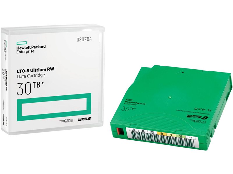ленточный картридж HPE LTO-8 Ultrium 30TB RW Data Cartridge (without label)