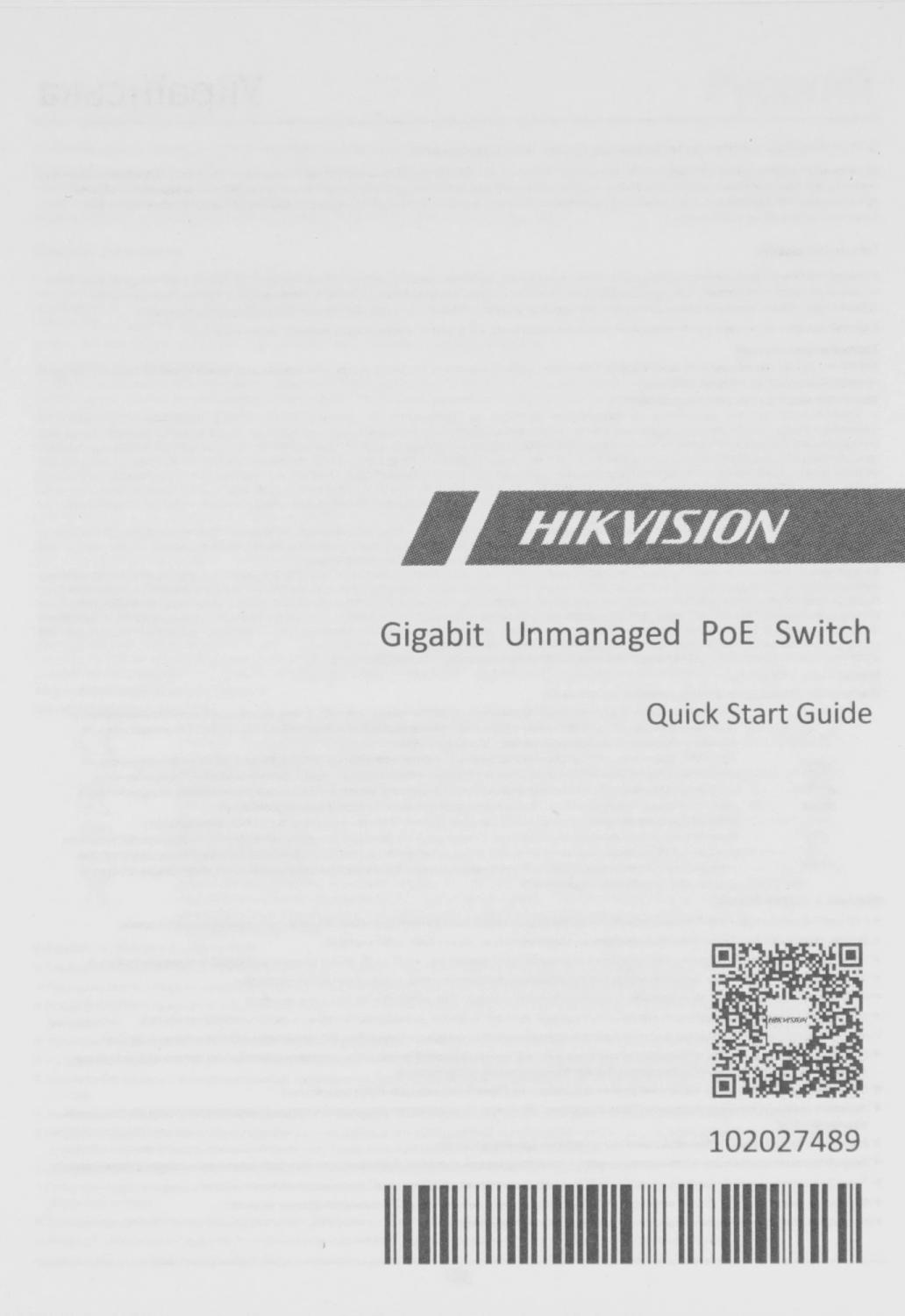 Коммутатор Hikvision DS-3E0505HP-E 5x1Гбит/с 3PoE+ 1PoE++ 60W неуправляемый