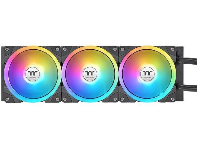 Система водяного охлаждения Thermaltake MAGFloe 360 Ultra ARGB Soc-AM5/AM4/1200/1700/1851 черный 4-pin 30.6-32.5dB Al LCD 355W Ret (CL-W432-PL12SW-A)