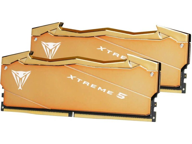 Память DDR5 2x32GB 6000MHz Patriot VXA564G6030K Viper Xtreme 5 Aurum RTL Gaming PC5-48000 CL30 DIMM UDIMM 288-pin 1.35В dual rank с радиатором Ret