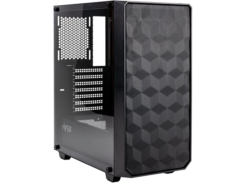 Корпус Hiper BH34-1 черный без БП ATX 5x120mm 2x140mm 2x200mm 1xUSB3.0 audio bott PSU