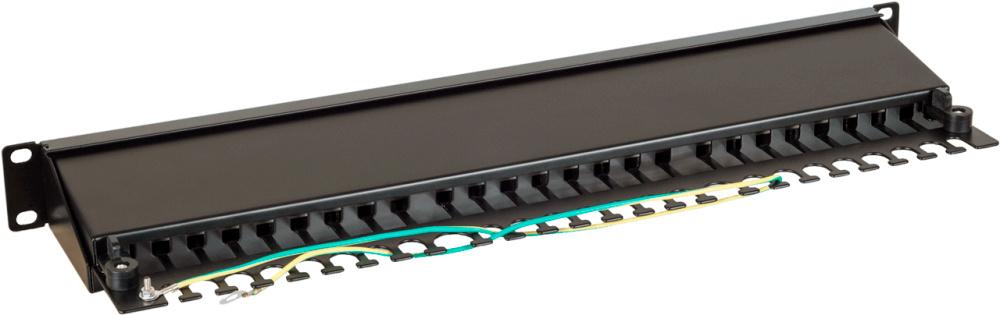 Патч-панель Lanmaster LAN-PPI24S5E 19" 1U 24xRJ45 кат.5e STP