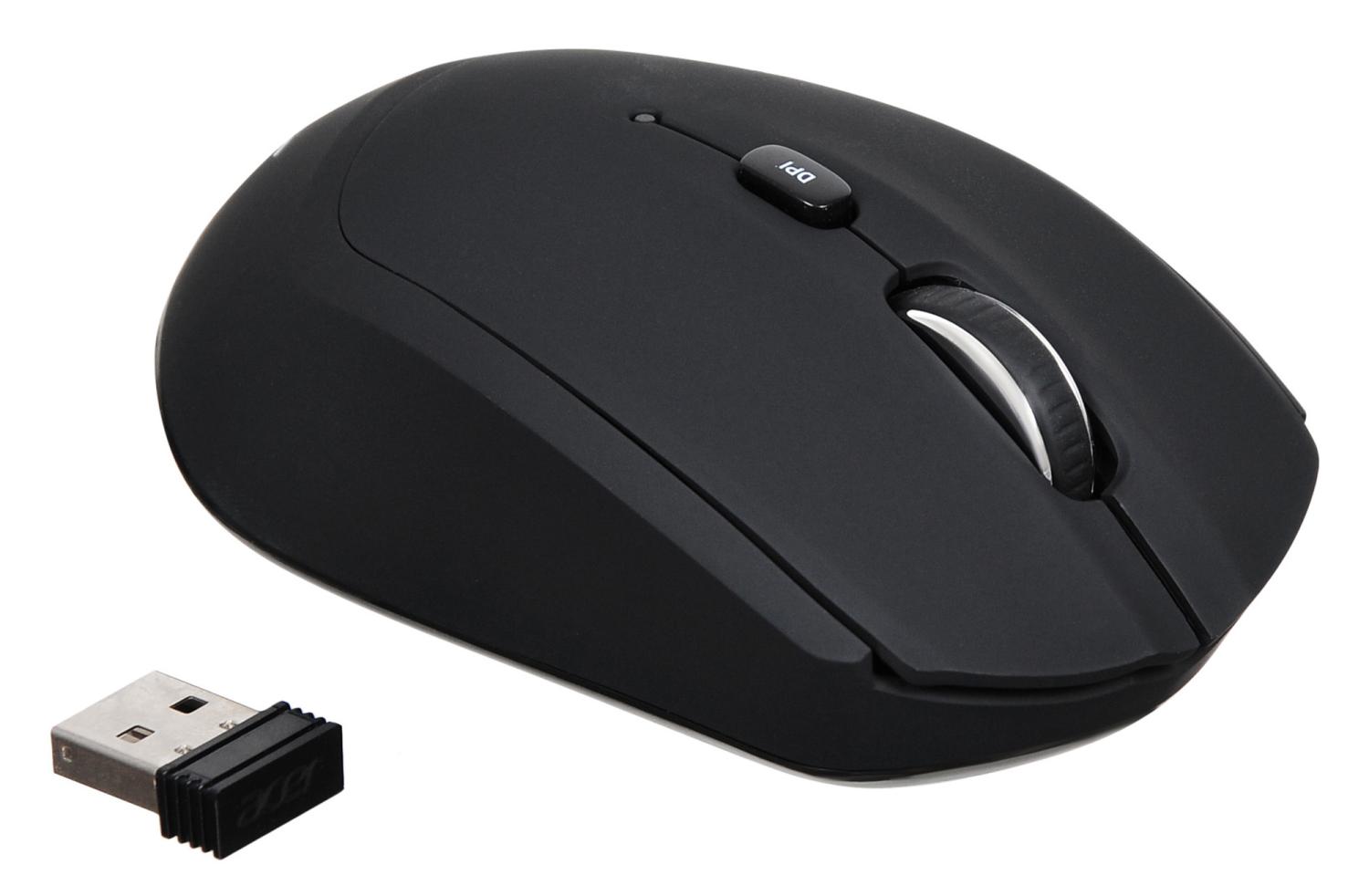 Мышь Acer OMR040 черный оптическая 1600dpi беспров. USB 6but (ZL.MCEEE.00A)