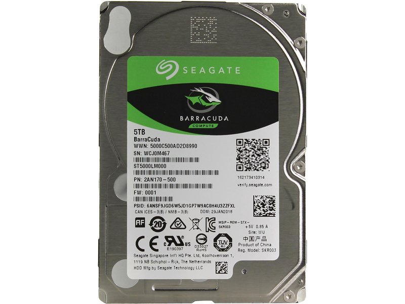 Жесткий диск/ HDD Seagate SATA 5Tb 2.5"" 15mm 5400 128Mb 1 year warranty