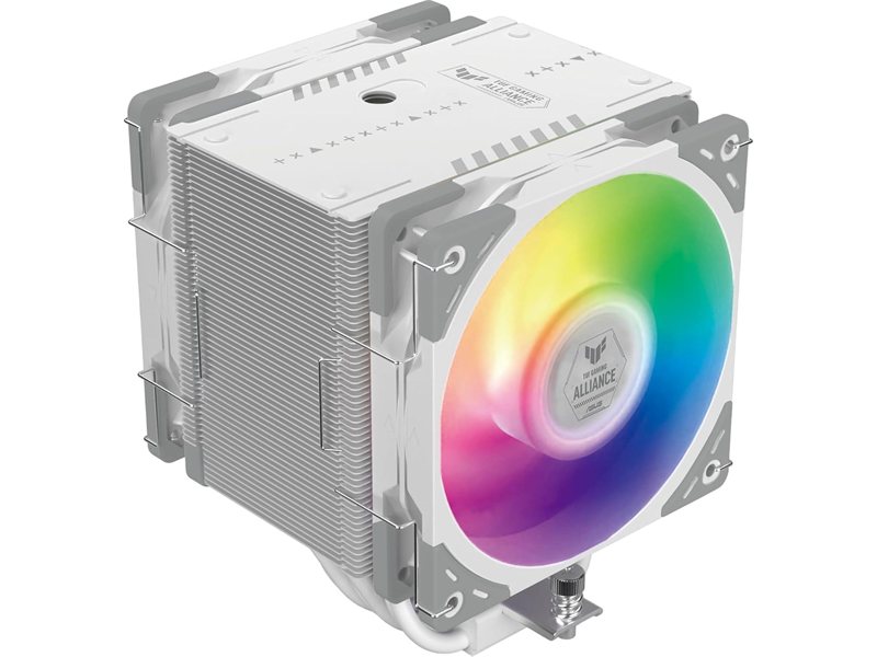 Кулер для процессора/ CPU Cooler Scythe Mugen 6 TUF Gaming White Edition (240W, 4-pin PWM, 154mm, Al/Cu, 6x6mm, ARGB, 2x120mm, 75.17CFM, 35.57dBA, 2500RPM, S: 1851/1700/1200/115X/2011(v3)/2066, AM5/AM4, white)