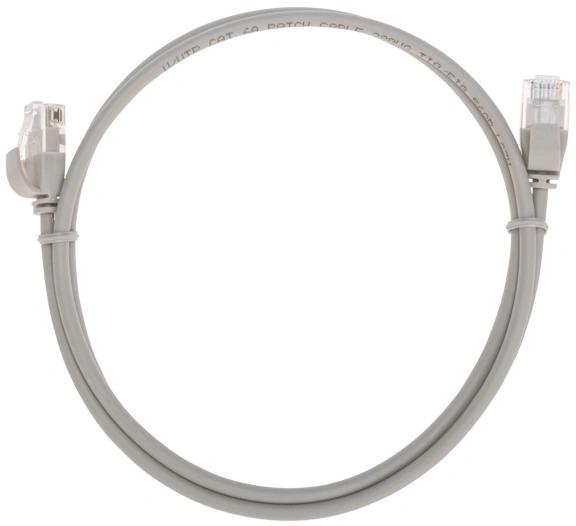Патч-корд Rexant 02-0380-1 U/UTP RJ-45 вил.-вилка RJ-45 кат.6A 1м серый LSZH