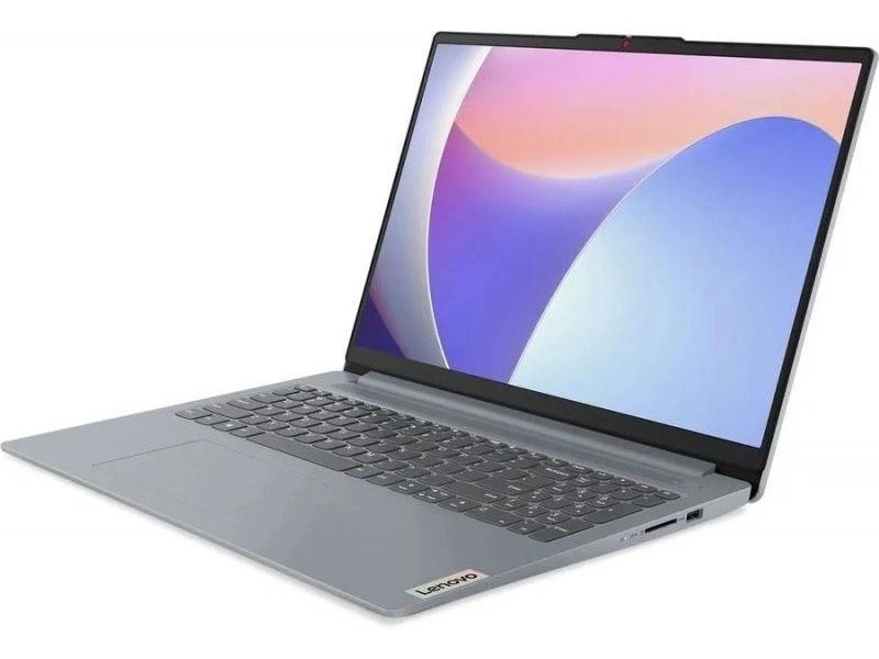 Ноутбук Lenovo IdeaPad Slim 3 15IRU8 Core i3 1315U 8Gb SSD512Gb Intel UHD Graphics 15.6" TN FHD (1920x1080) без ОС grey WiFi BT Cam (82X700L7IN)