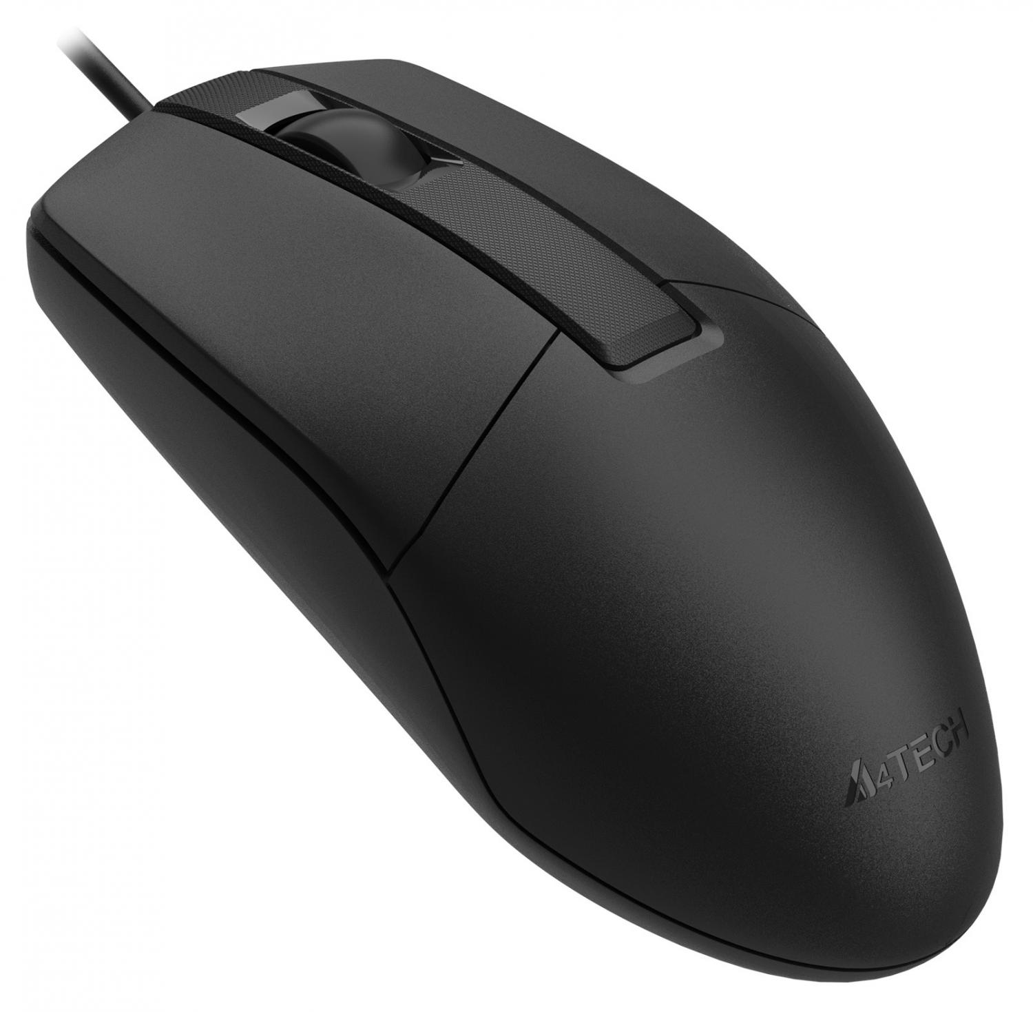 Мышь A4Tech OP-330 черный оптическая 1200dpi USB 3but (OP-330 (BLACK))