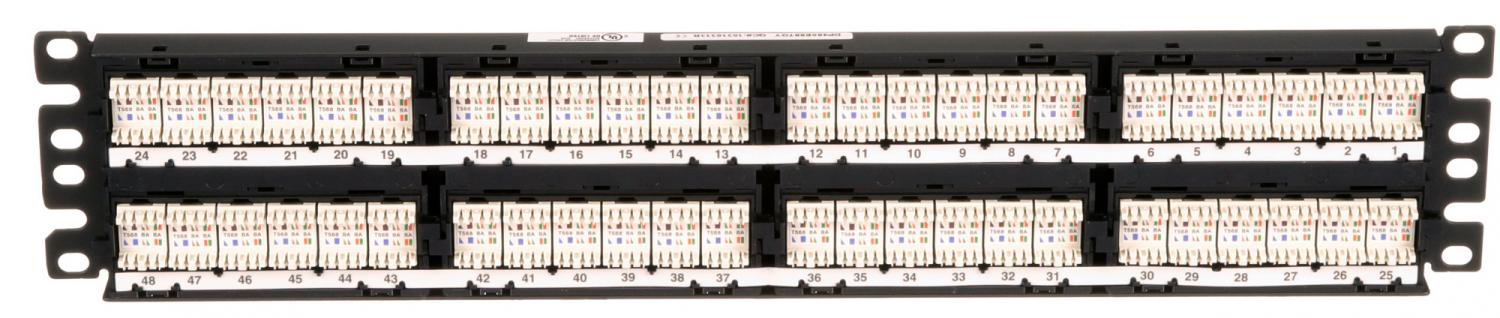 Патч-панель Panduit DP485E88TGY 19" 2U 48xRJ45 кат.5E