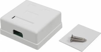 Розетка Lanmaster TWT-SM2-4545-WH RJ45 2 кат.5E бел. (упак.:1шт)