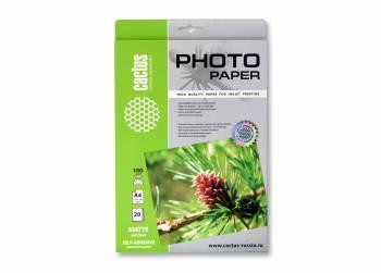 Фотобумага Cactus CS-MSA410020 A4/100г/м2/20л./белый матовое самоклей. для струйной печати