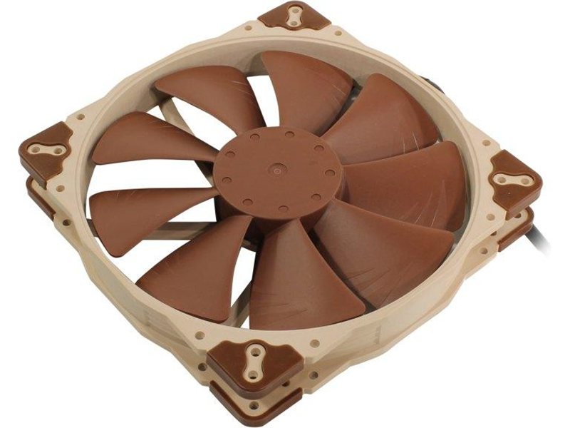 Кулер для корпуса/ Case Cooler Noctua NF-A20 PWM (200x200x30mm, 4-pin PWM, 86.46CFM, 18.1dBA, 800RPM, Beige/Brown)
