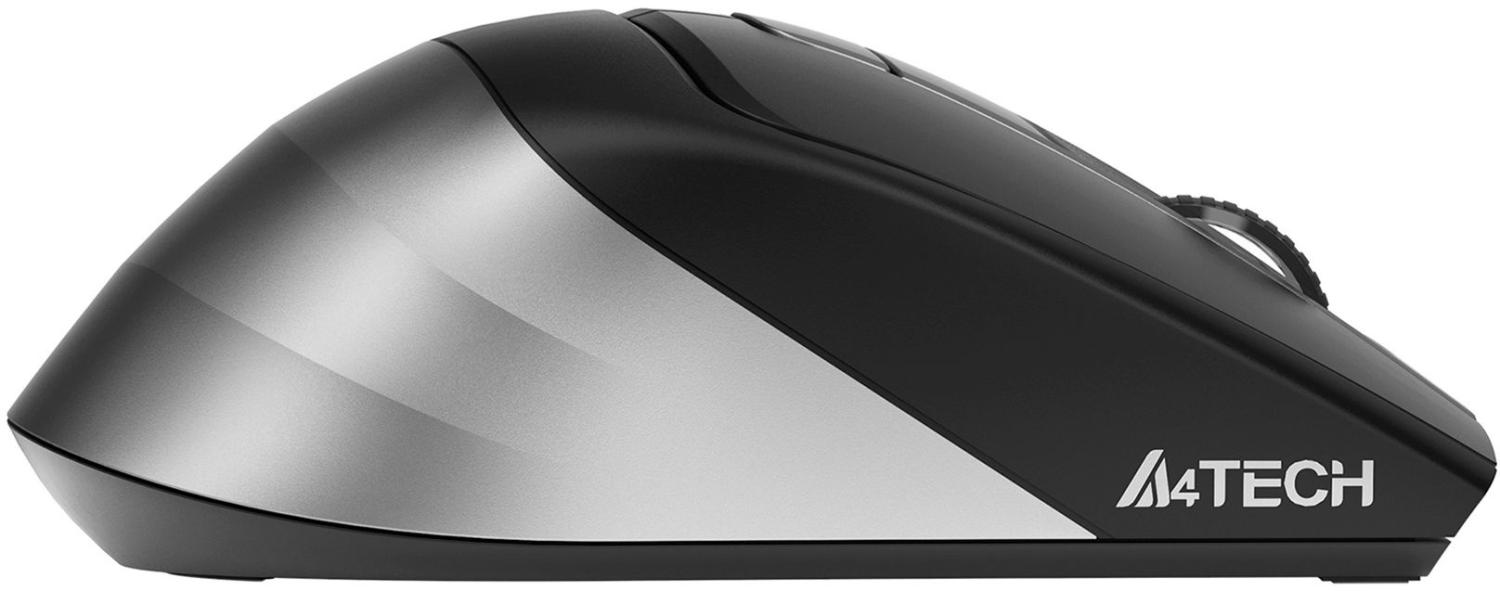 Мышь A4Tech Fstyler FB35CS серый/черный оптическая 2000dpi silent беспров. BT/Radio USB 5but (FB35CS USB SMOKY GREY)
