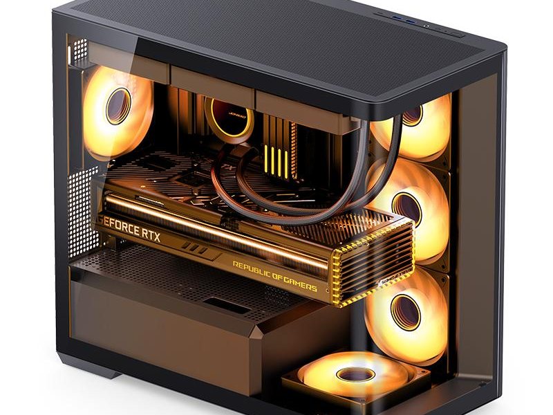 Корпус без блока питания/ Case JONSBO D300, Mini-Tower, TG, no fan, 2xUSB-A 3.2 + 1xUSB-C 3.2, mATX, mITX Black