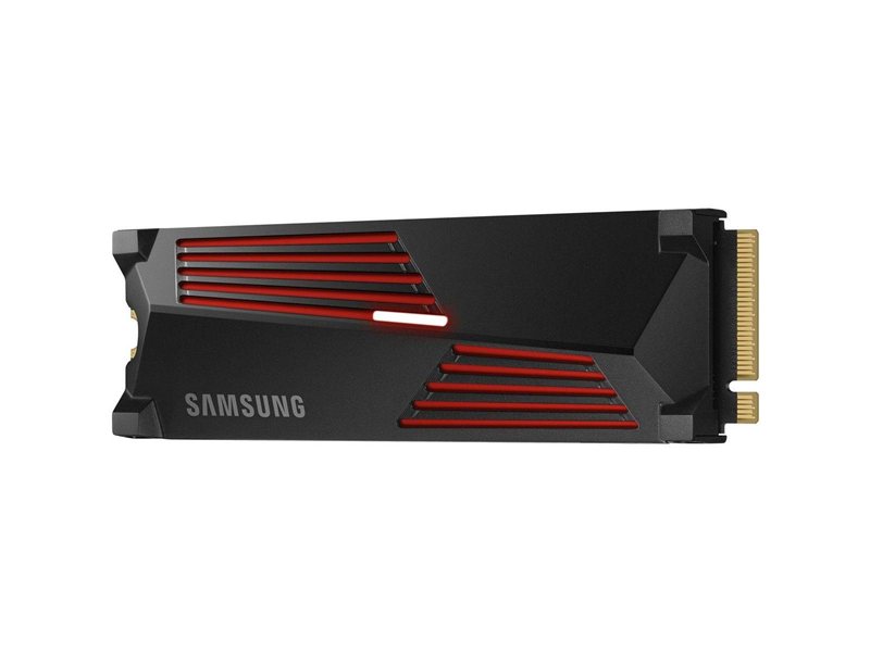 Твердотельный накопитель SSD M.2 2280 4TB Samsung 990 PRO with Heatsink MZ-V9P4T0GW PCIe Gen4x4 with NVMe, 7450/6900, IOPS 1600/1550K, MTBF 1.5M, Samsung V-NAND TLC, 4GB LPDDR4MB, 2400TBW, RTL