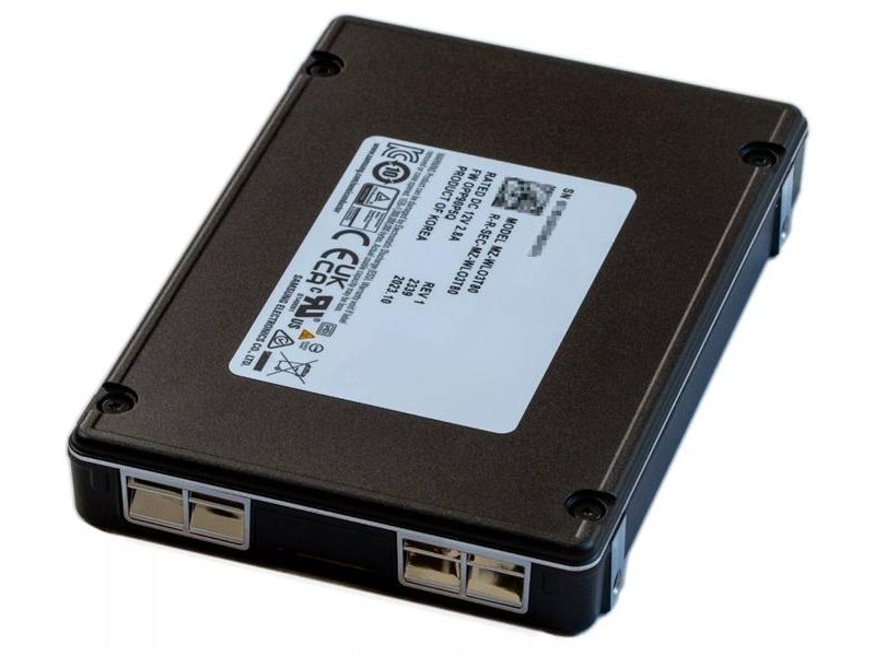 Твердотельный накопитель Samsung Enterprise SSD, 2.5"(SFF/U.3) 15mm, PM1743, 3840GB, NVMe PCIe 5.0 1x4, DP 2x2, R14000/W6000Mb/s, IOPS(R4K) 2500K/280K, MTBF 2,5M, 1DWPD/5Y, TBW 7008TB, TBW 7008TB, OEM