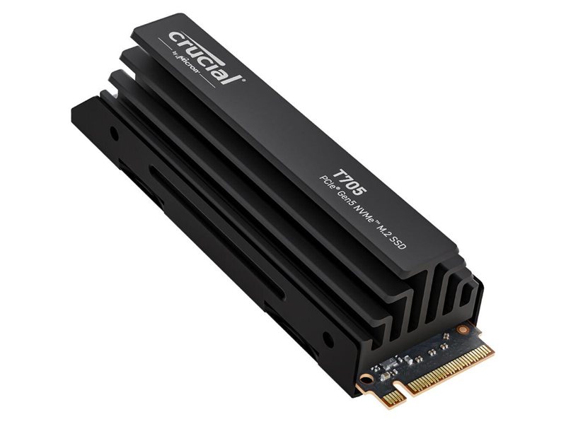 Твердотельный накопитель Crucial T705 4TB PCIe Gen5 NVMe M.2 SSD with heatsink CT4000T705SSD5